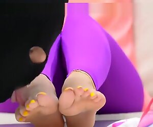 Rojhin rasuli foot adorare-lins and smell picioare after sport
