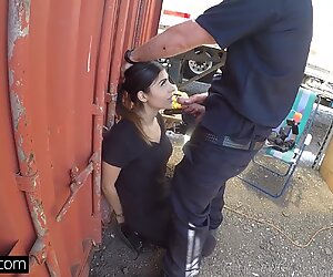Screw the Cops - Latina bad girl caught sucking a cops dick