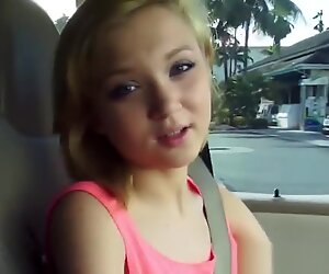 Pussyfucked hitchhiker bekommt ihr gesicht angespritzt
