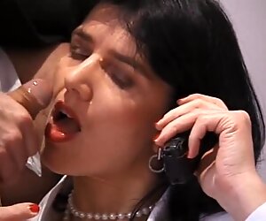 Myriams private conversation on the job results in a facial