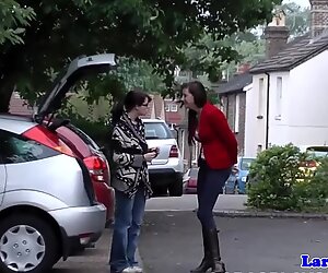 Angol dögös középkorú anyák in harisnya fingers előkelő gyönyörűség