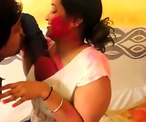 Holi Me GARAM Bhabhi Ki Jamke Chudai Hot Aunty